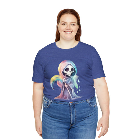 Cute Colorful Reaper - Short Sleeve Tee